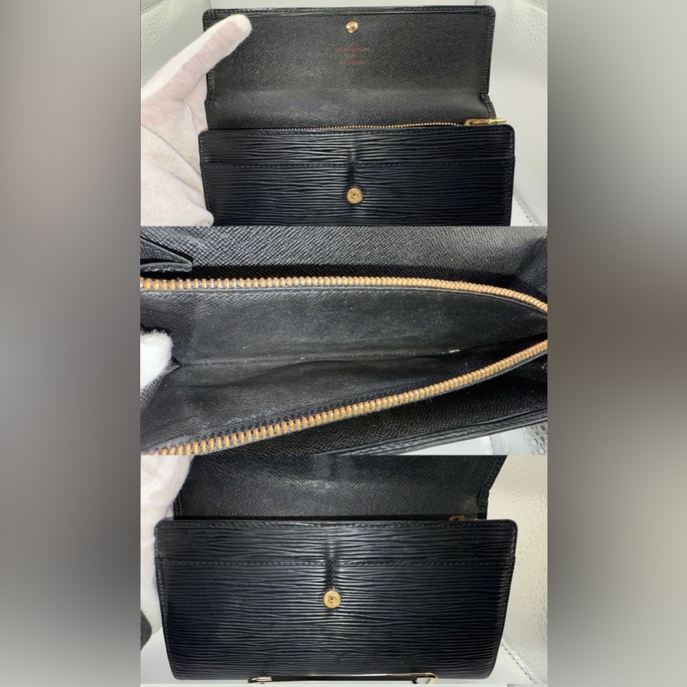 LV black epi leather wallet - Picture 3 of 5